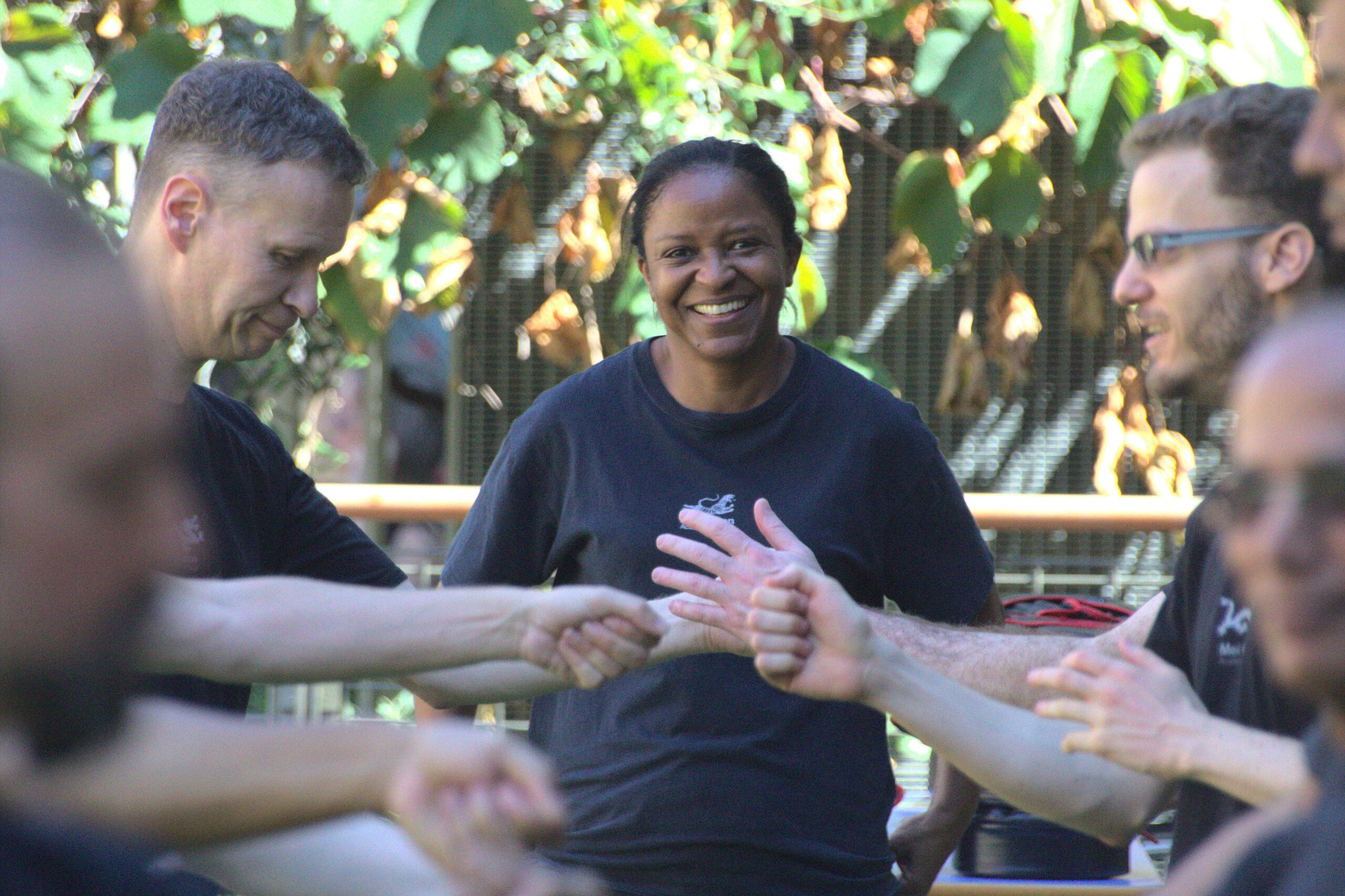 smiling tai chi practice